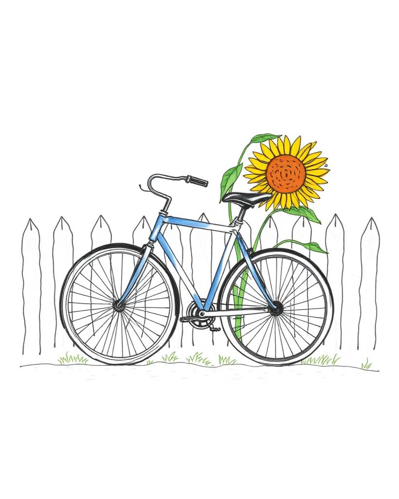 Bicicleta și floarea-soarelui, Nicoleta A., 11 ani