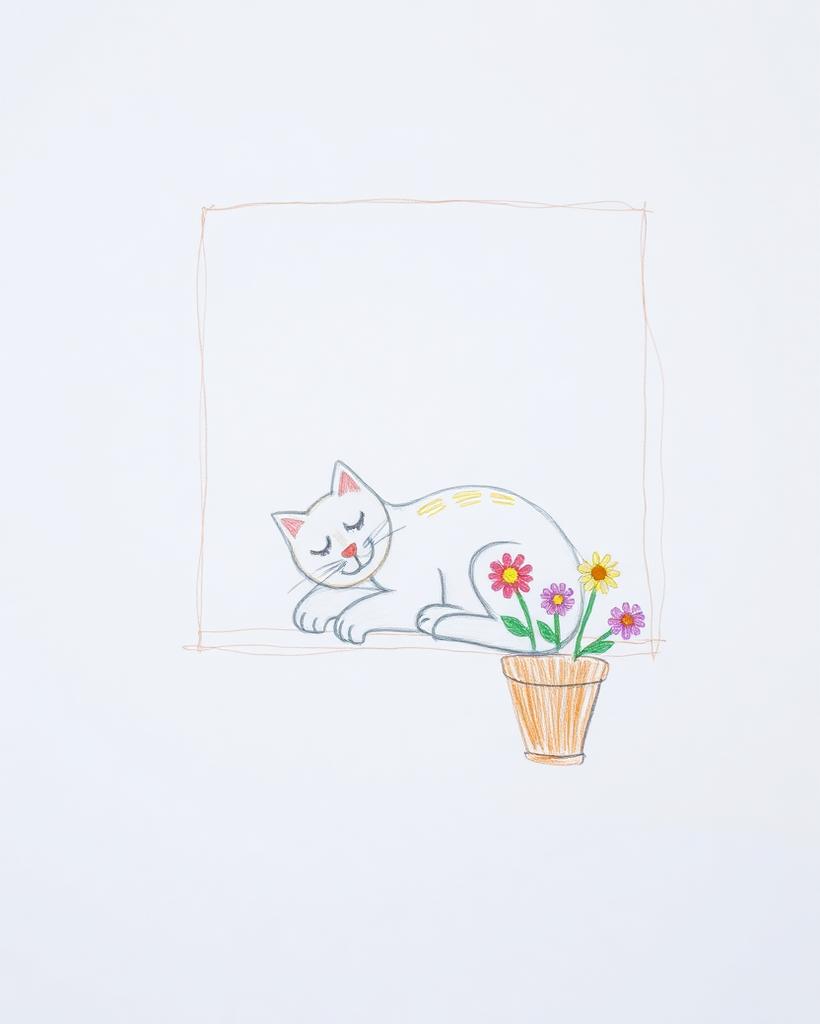Pisica de la fereastră, Elena P., 8 ani